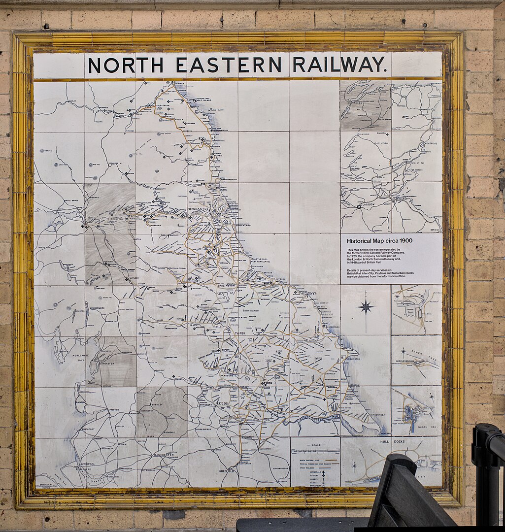Tile map for North Eastern Railway